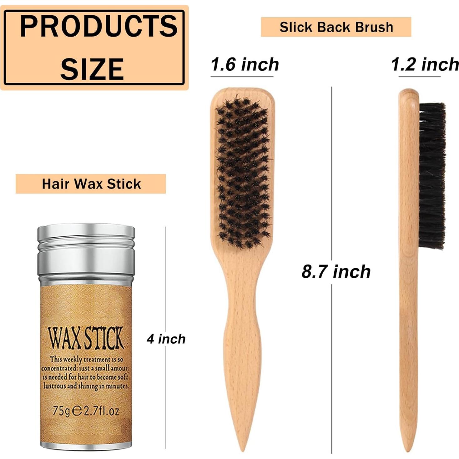 Juego de Cepillo y Cera para Cabello Lacio SPRINGSKY 22.6x9.1cm