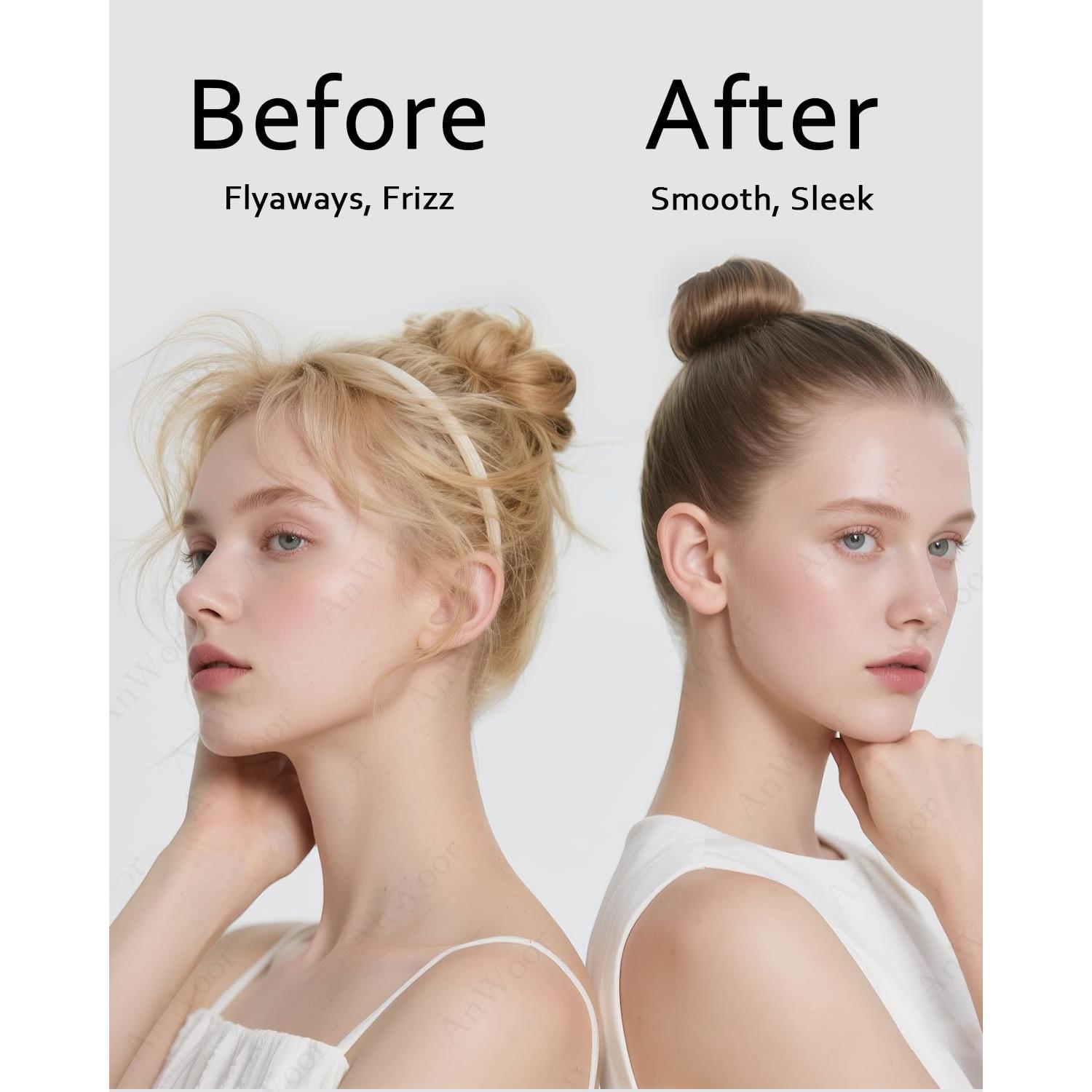 Juego de Cepillo y Cera para Cabello Slick Back AnWoor