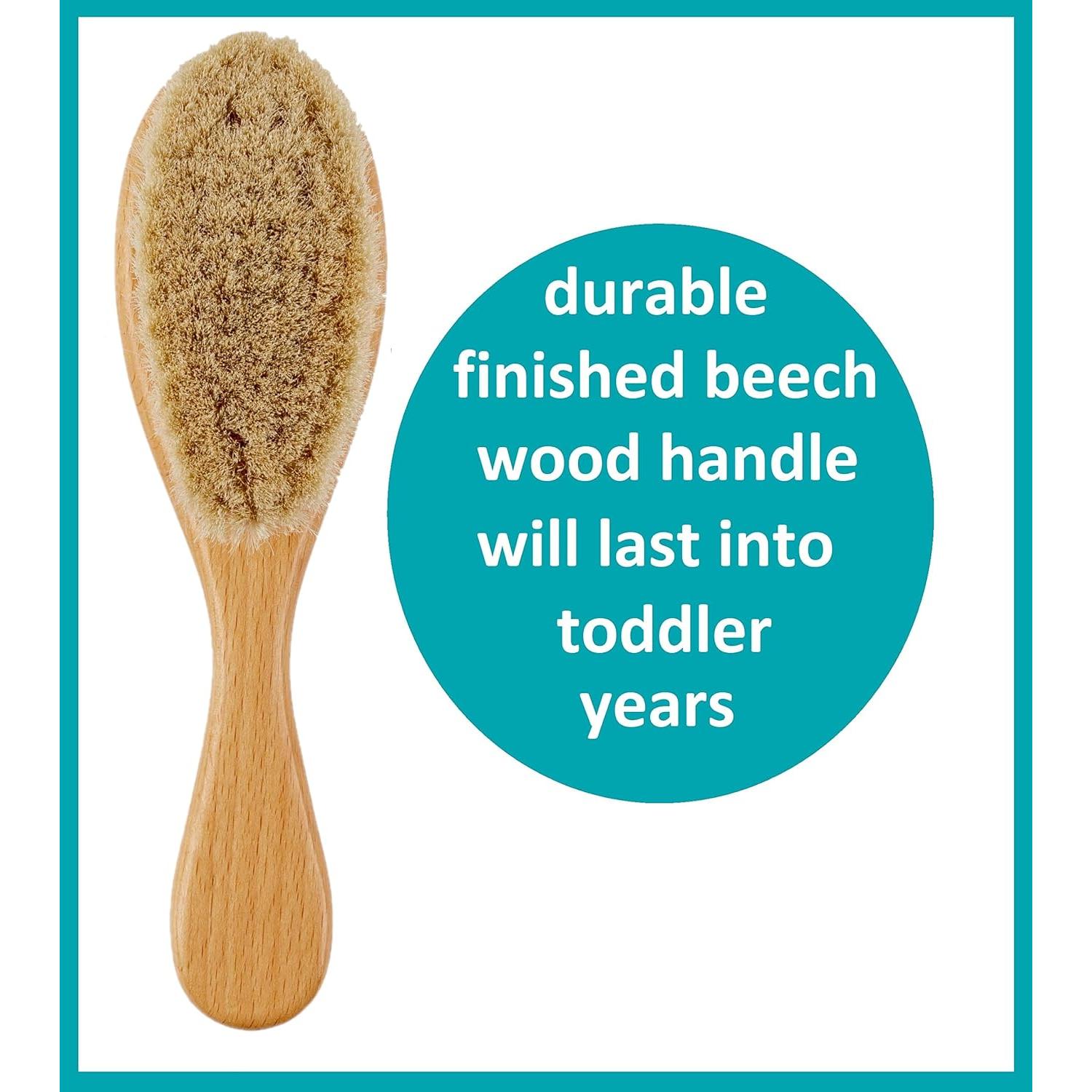 Cepillo de Pelo para Bebés T es para Domar - Madera de Haya