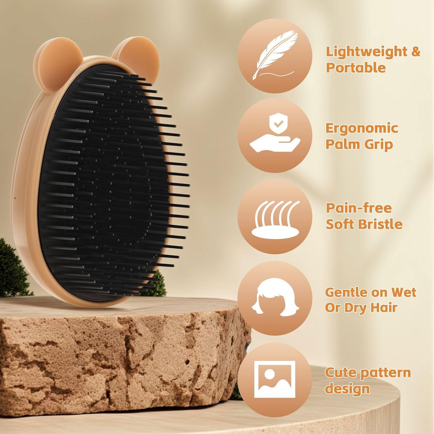 Cepillo para Cabello Antiestático Gato&Mono 10.9x8.2cm