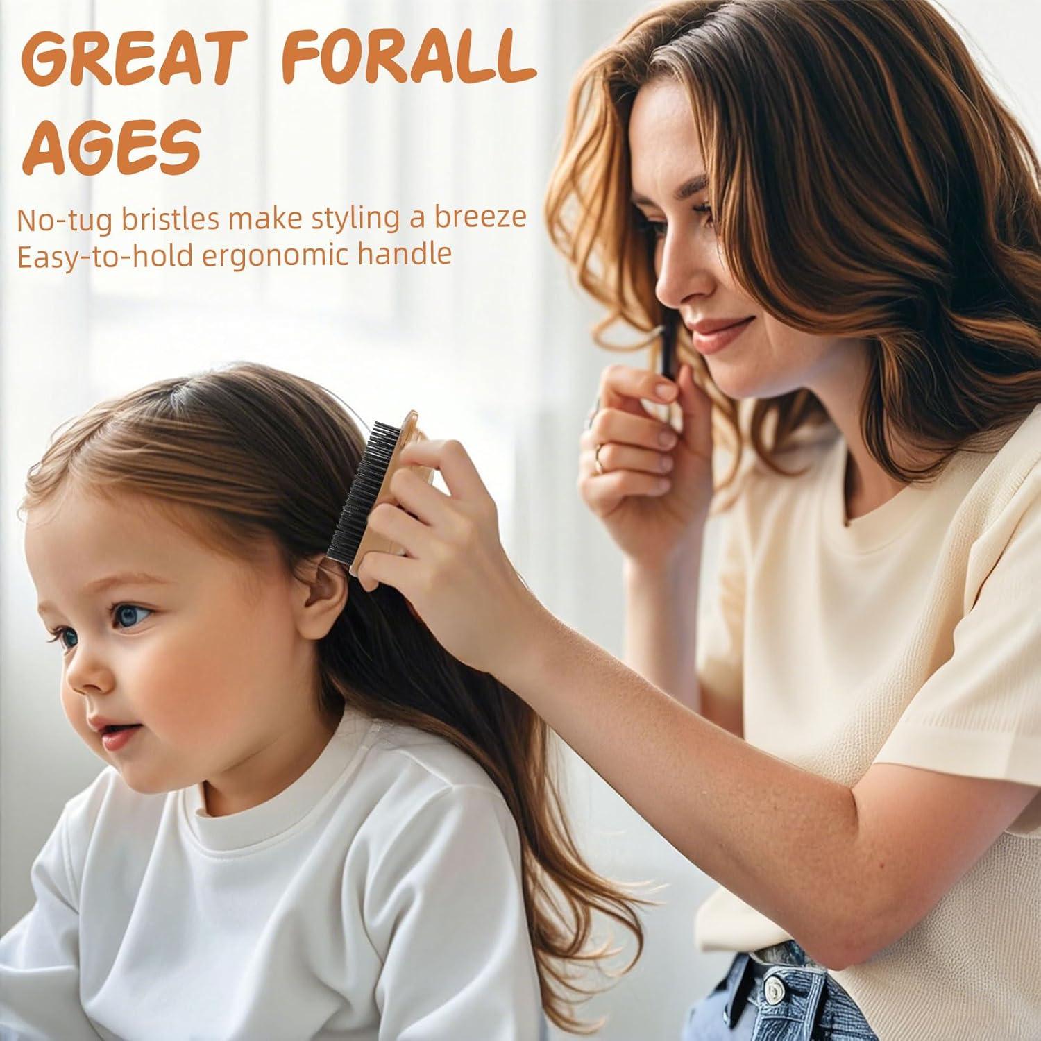 Cepillo para Cabello Antiestático Gato&Mono 10.9x8.2cm