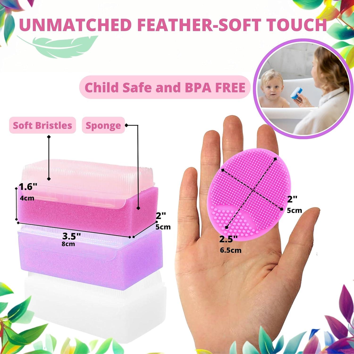 Juego de Cepillos y Esponjas para Bebés MaxDigital - 5 Unidades