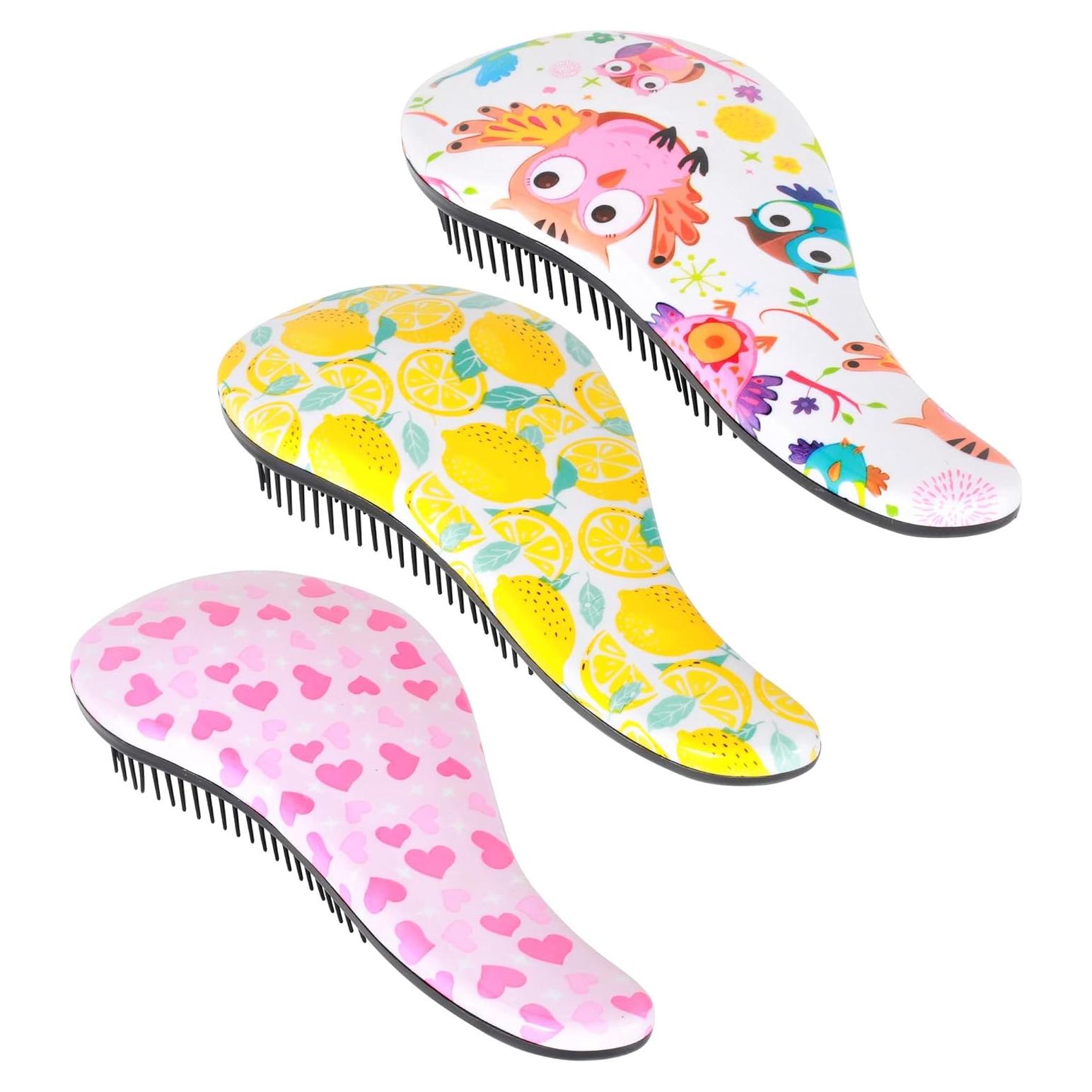 Set de 3 Cepillos Desenredantes 79STYLE para Niños - Sin Dolor, 18 cm