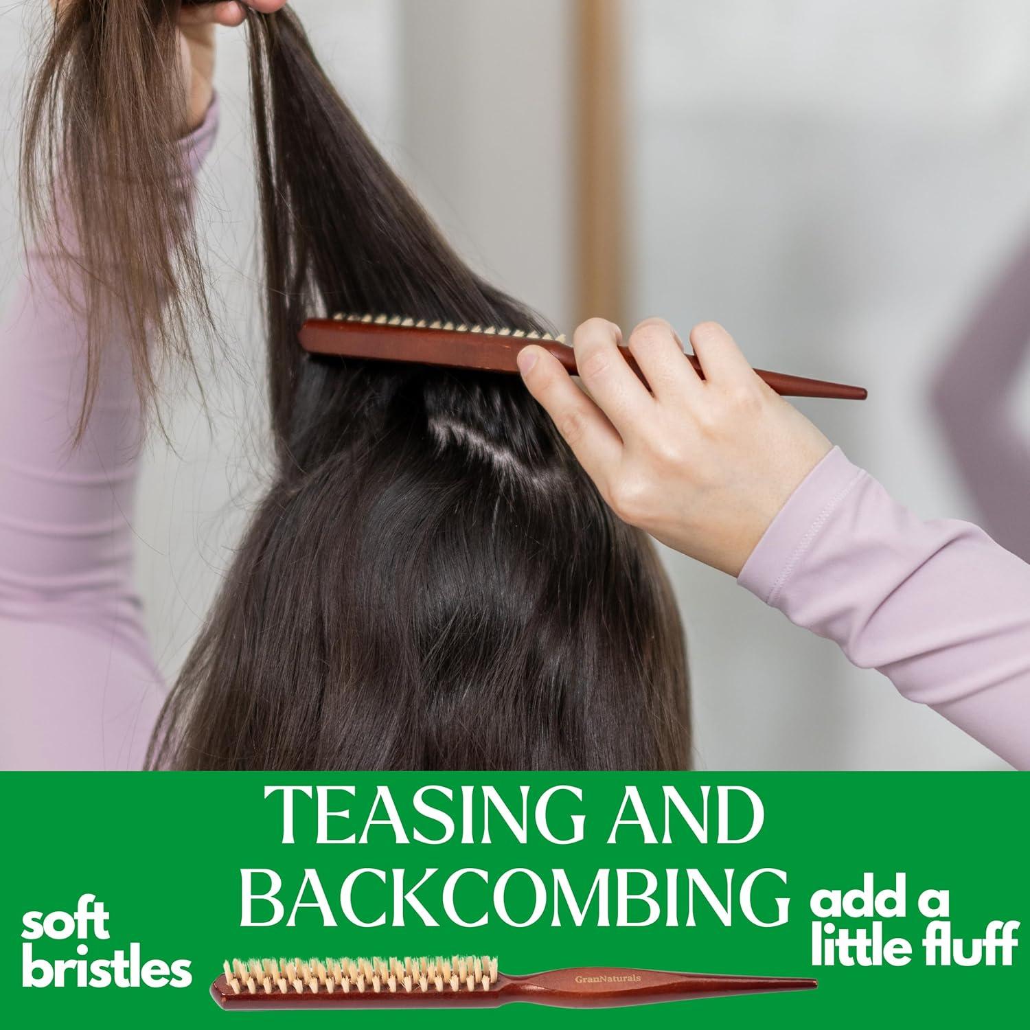 Cepillo de Tejer GranNaturals de Cerda de Jabalí - Mango de Madera