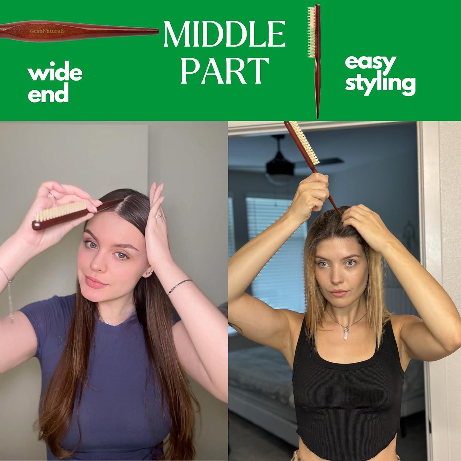 Cepillo de Tejer GranNaturals de Cerda de Jabalí - Mango de Madera