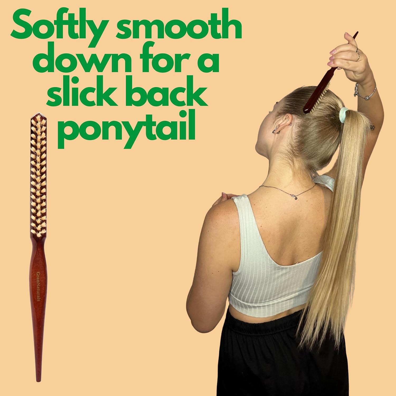 Cepillo de Tejer GranNaturals de Cerda de Jabalí - Mango de Madera