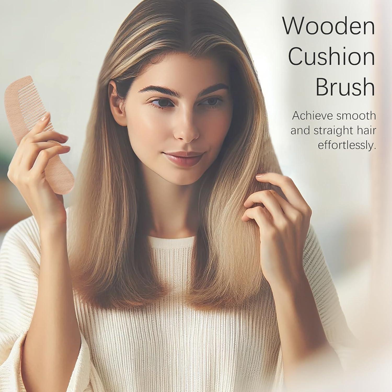 Kit de Cuidado para Bebés Jaasuee - Cepillo y Peine de Madera