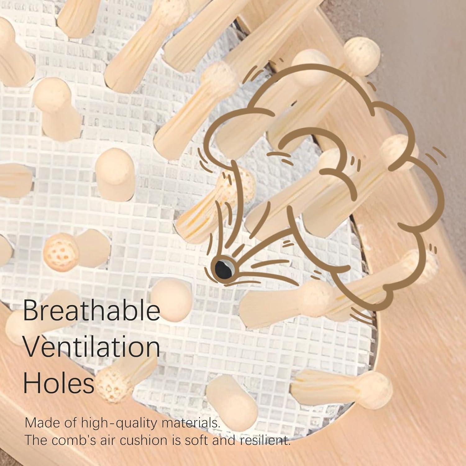 Kit de Cuidado para Bebés Jaasuee - Cepillo y Peine de Madera