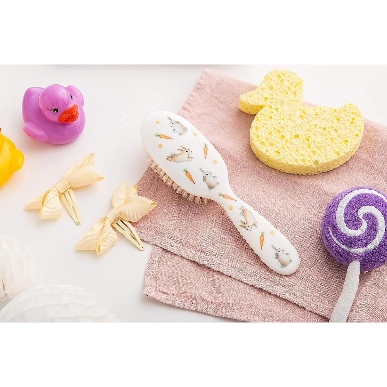 Cepillo de Pelo Natural Rock & Ruddle Conejitos 17.5cm