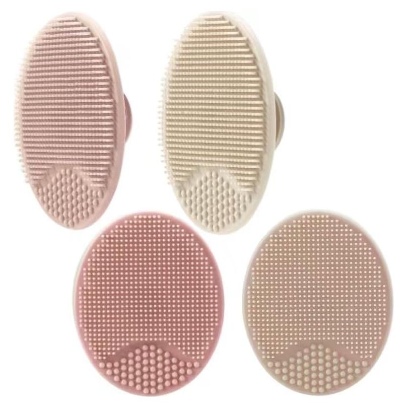 Cepillo de Baño de Silicona PandaEar para Bebés - Rosa, 4 Piezas