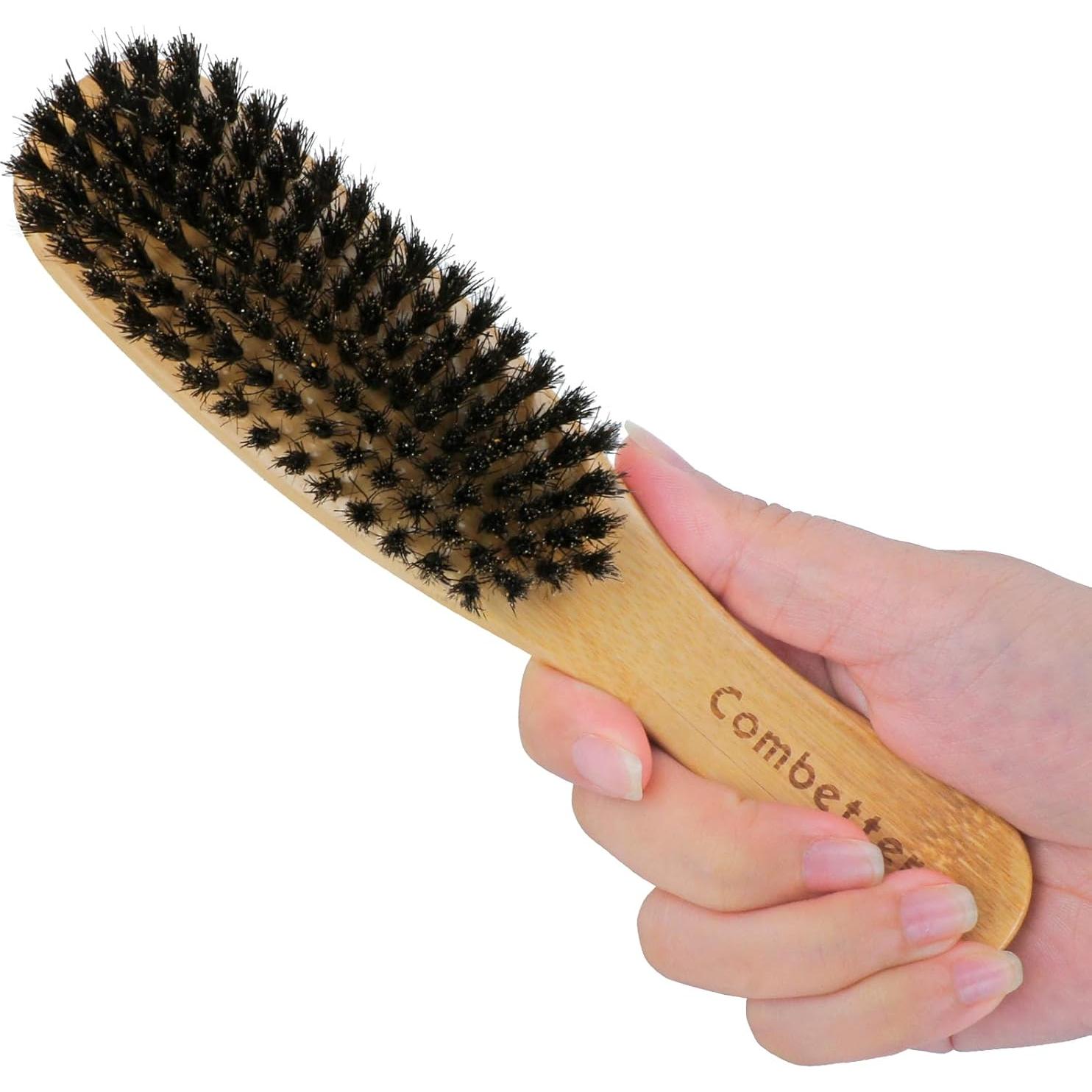 Cepillo de Cerdas de Jabalí Combetter - Alisador Mediano 19cm