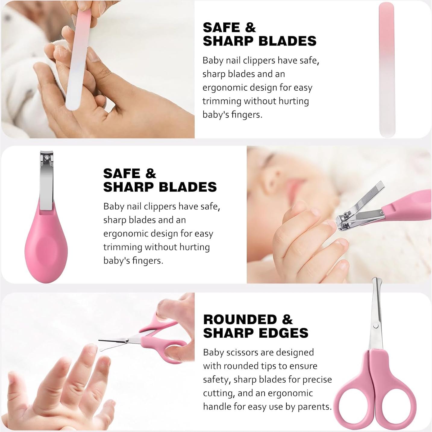 Kit de Cuidado para Bebés Bloomlet Baby 5 Piezas Rosa