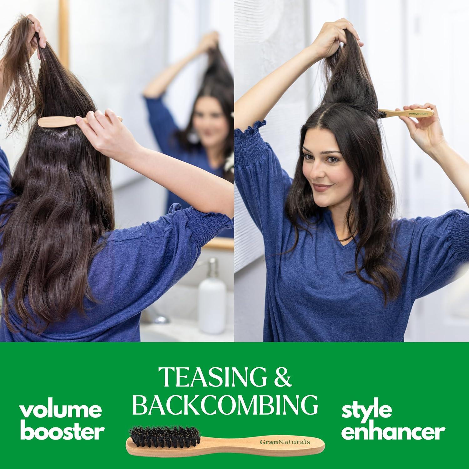 Cepillo de Teasing GranNaturals de Cerda de Jabalí 17.8cm