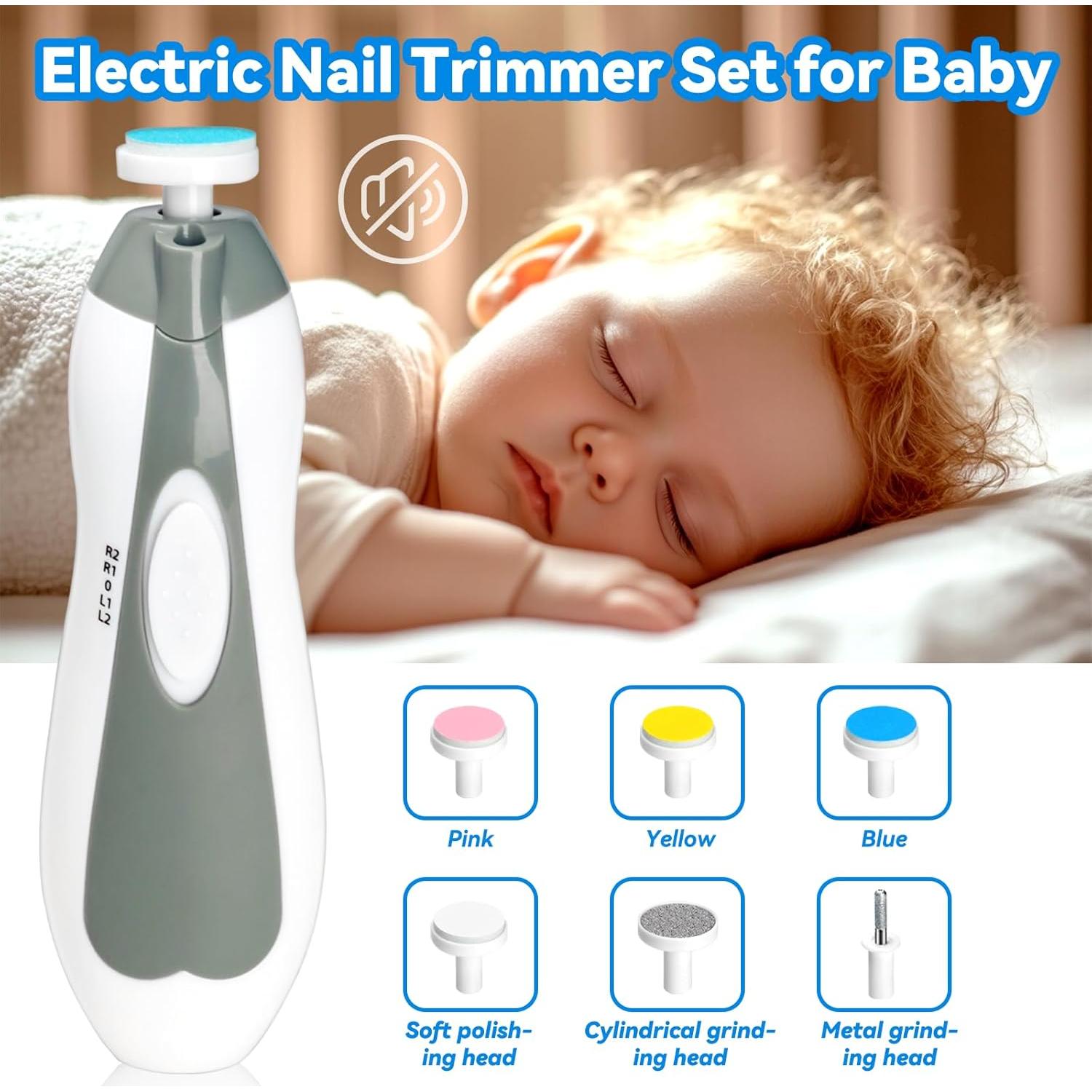 Kit de Aseo para Bebés UHFi 20 en 1 Gris Blanco