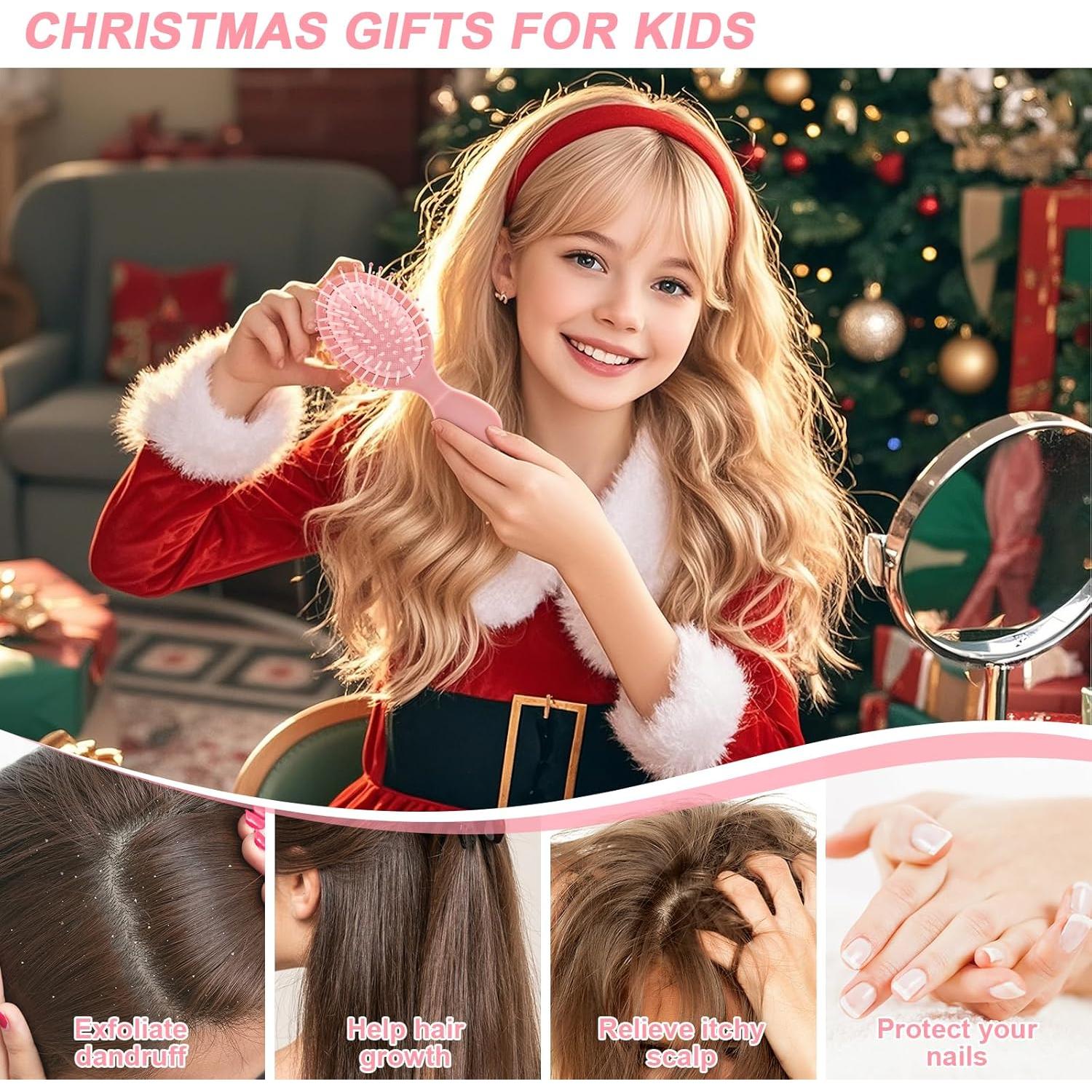 HOFASON Mini Cepillo Desenredante 3 Pcs para Viajes - 13.97 cm