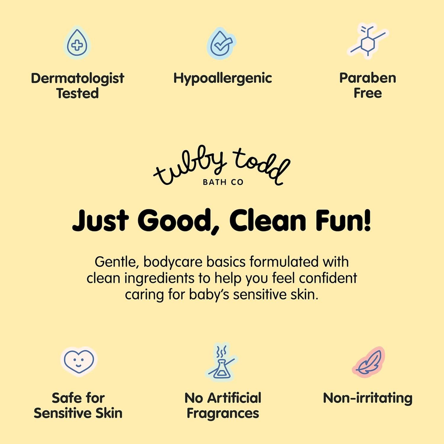 Kit de Tratamiento Costra Láctea Bebé Tubby Todd - Gel, Cepillo y Ungüento