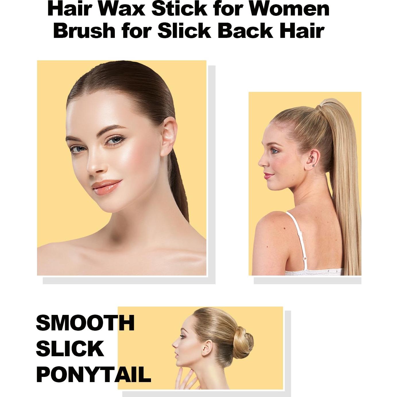 Juego de Cepillo y Barra de Cera para Cabello AnWoor - Control de Frizz