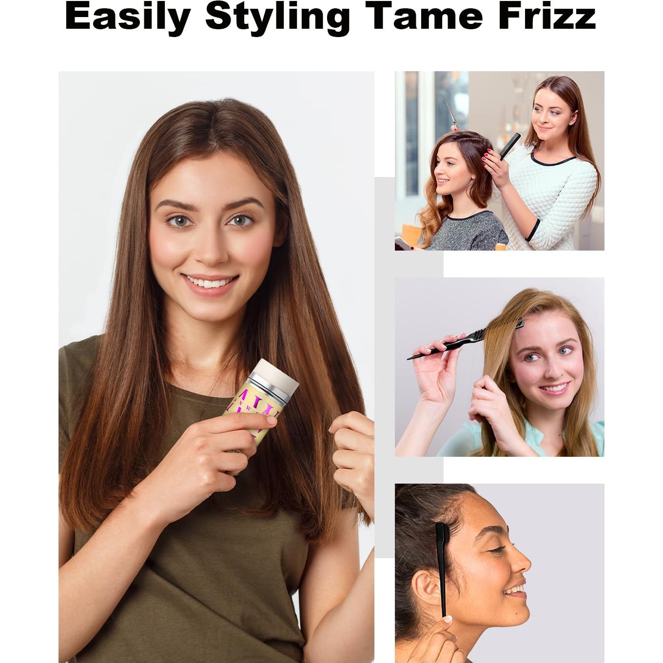 Juego de Cepillo y Barra de Cera para Cabello AnWoor - Control de Frizz