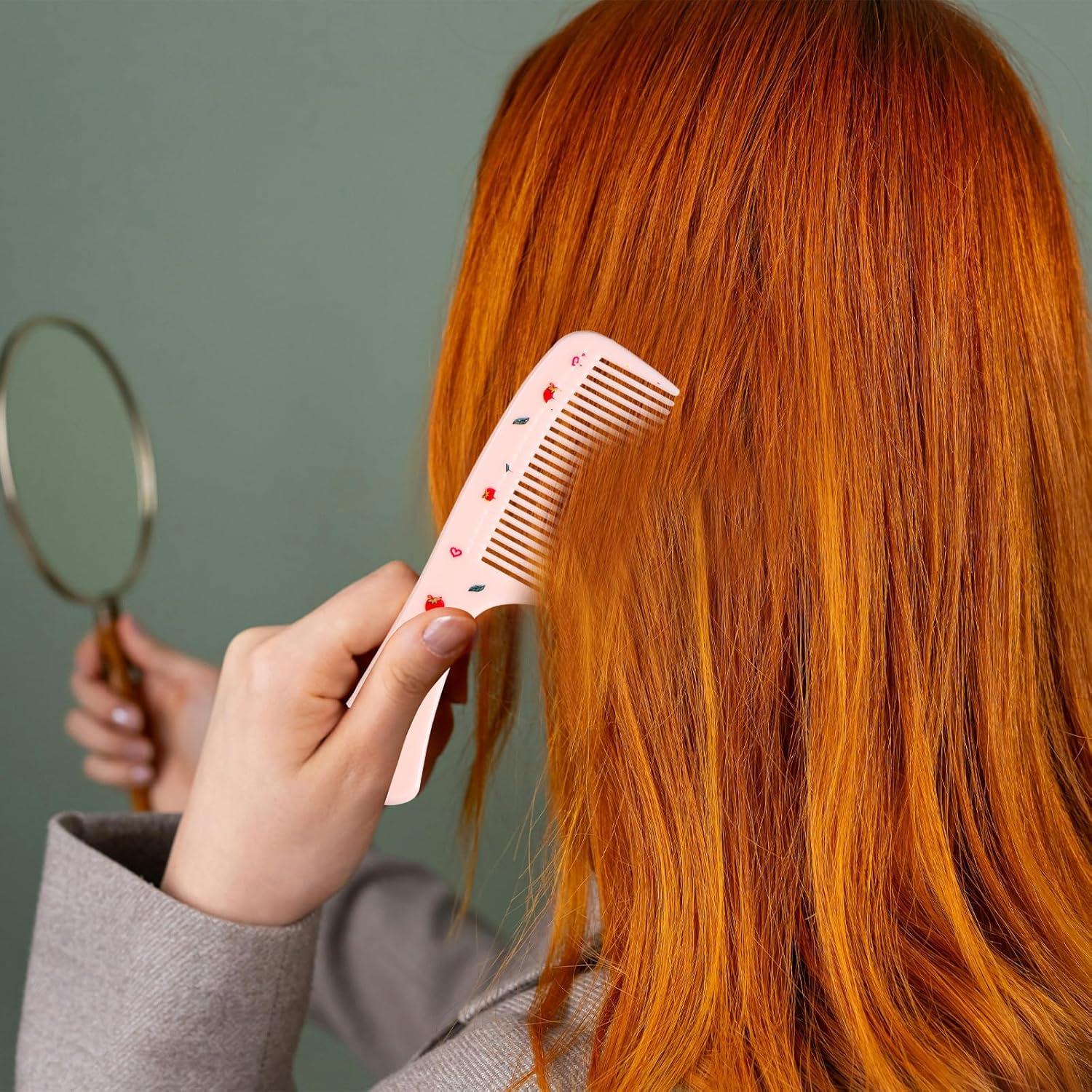 Juego de 2 Peines Lindos BOXOB Rosa para Niños y Niñas