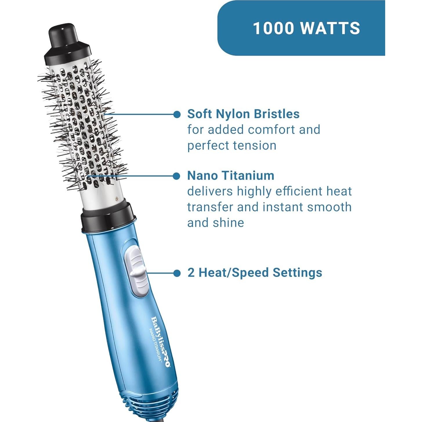 BaBylissPRO Cepillo de Aire Caliente 33cm Cerda Suave