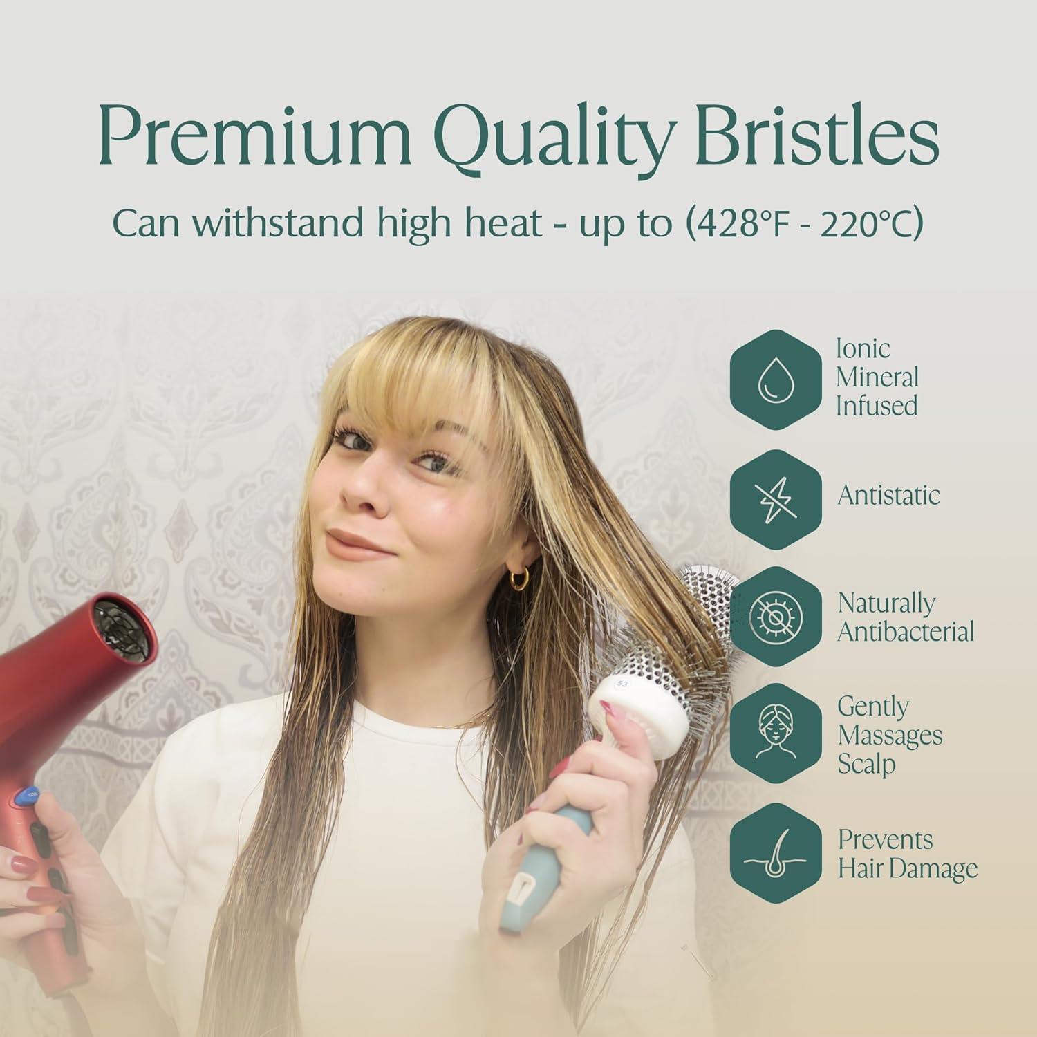 Cepillo Redondo Mini Osensia 1.9 cm para Cabello Seco o Húmedo