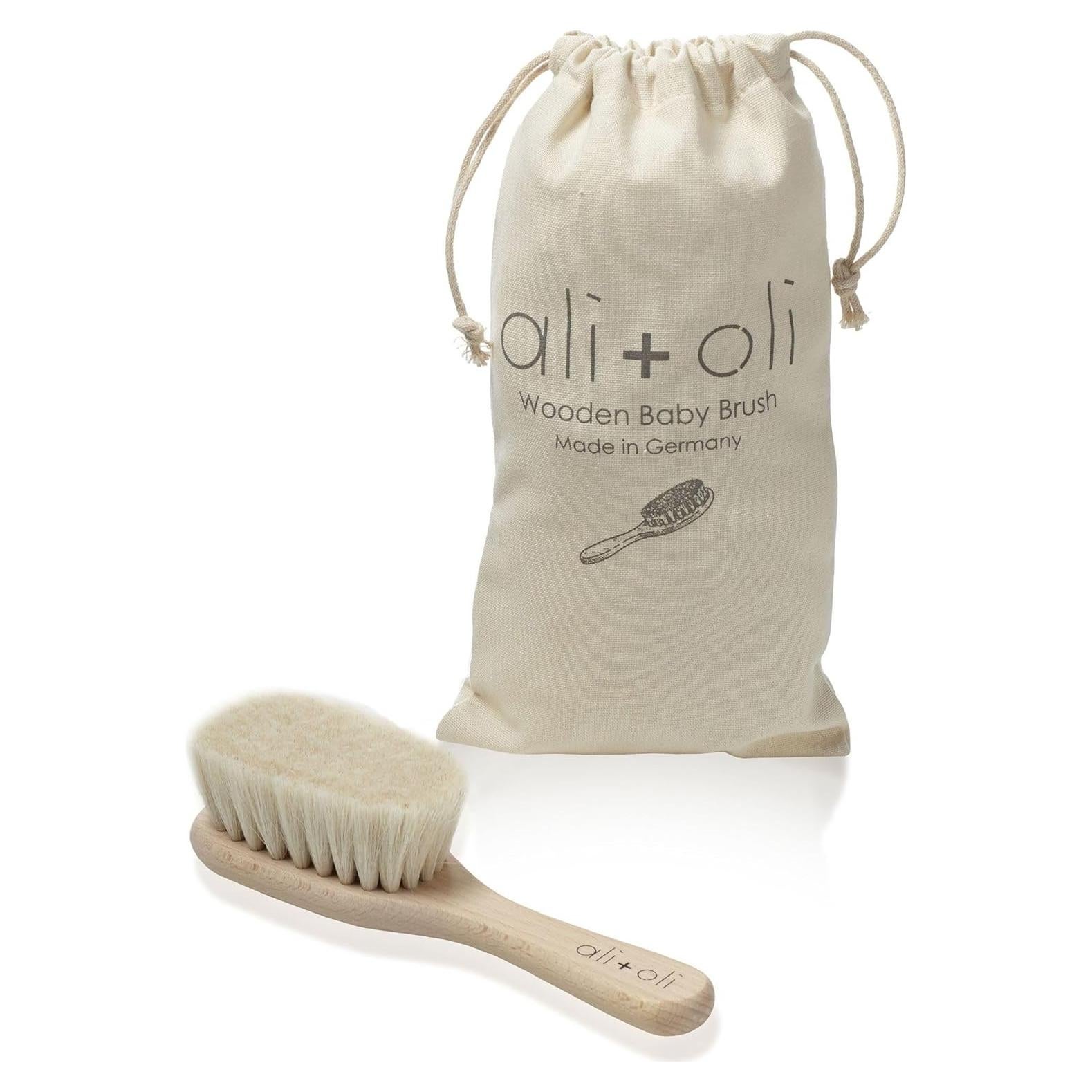 Cepillo de Madera para Bebés Ali+Oli con Lufa - Suave y Natural