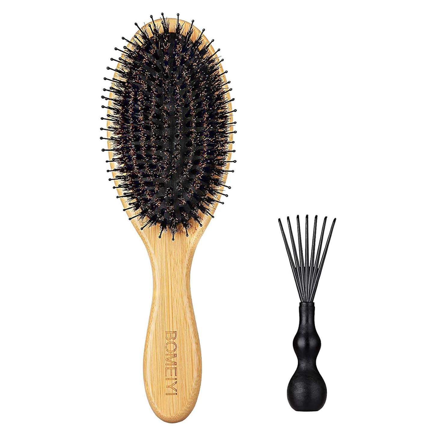 Cepillo de Cerdas de Jabalí BOMEIYI para Todo Tipo de Cabello