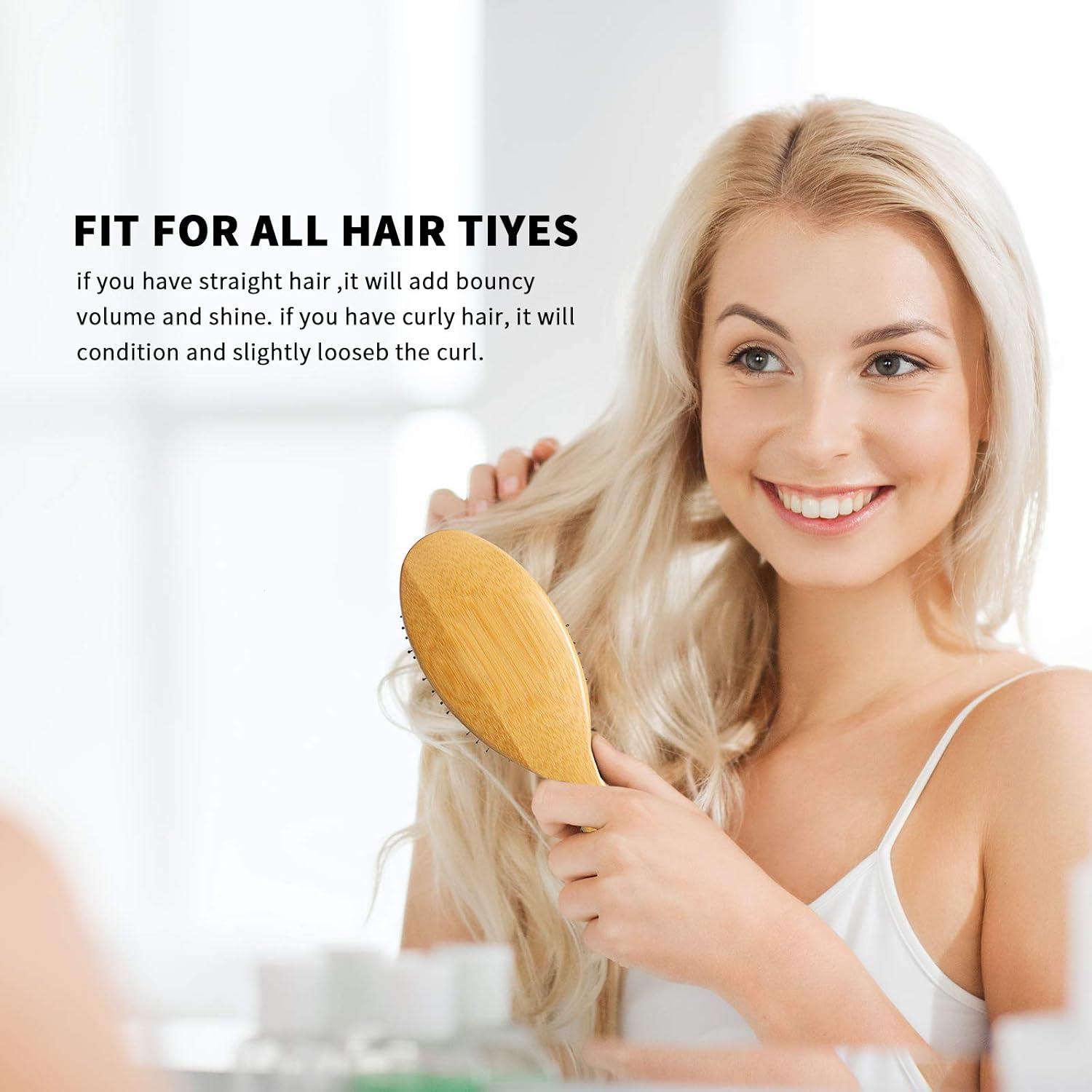 Cepillo de Cerdas de Jabalí BOMEIYI para Todo Tipo de Cabello