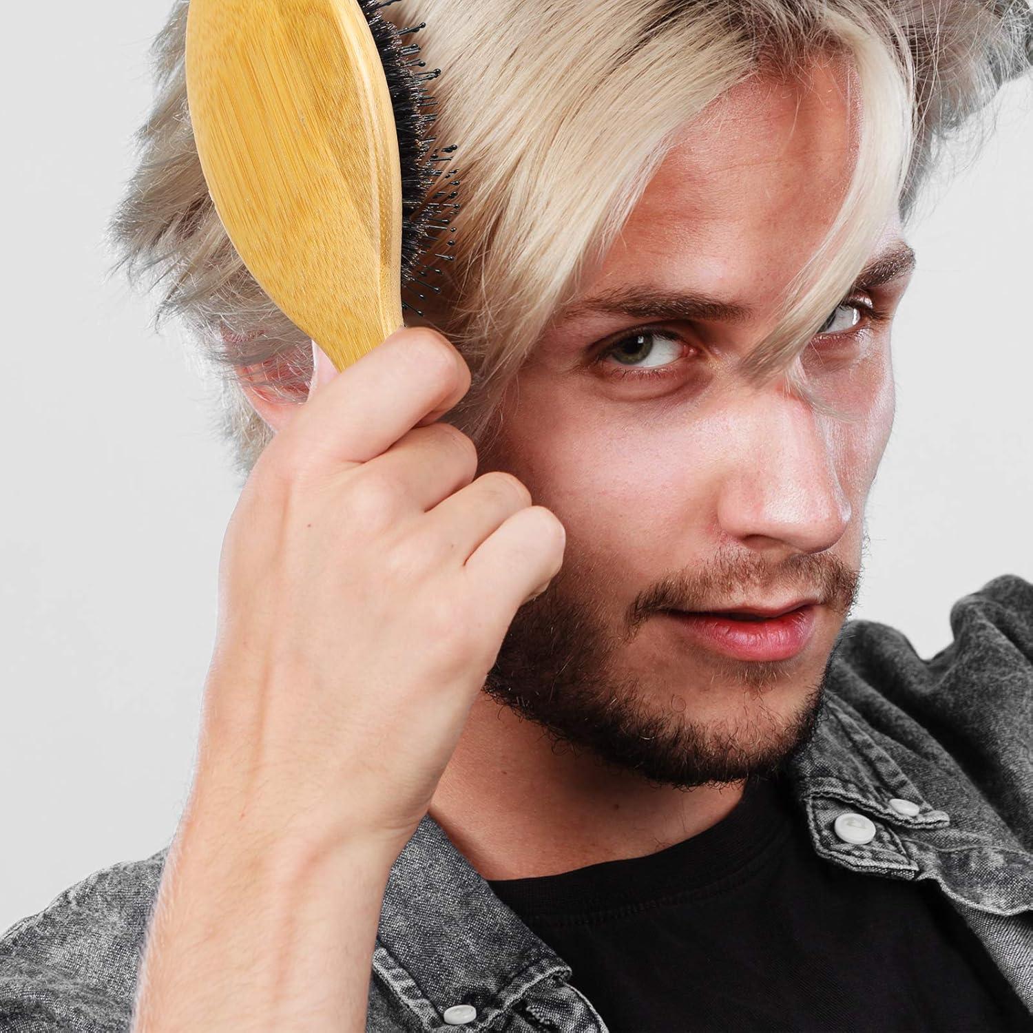 Cepillo de Cerdas de Jabalí BOMEIYI para Todo Tipo de Cabello