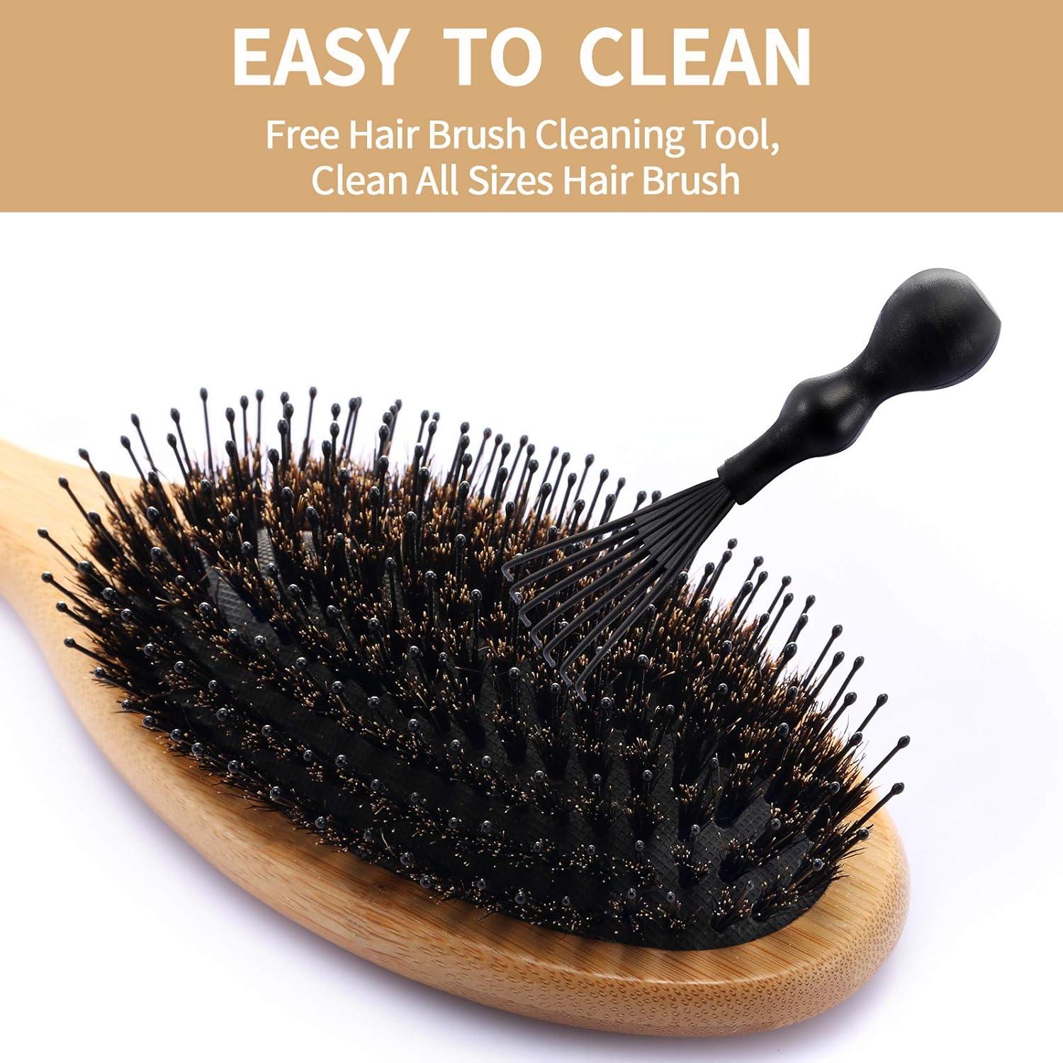 Cepillo de Cerdas de Jabalí BOMEIYI para Todo Tipo de Cabello