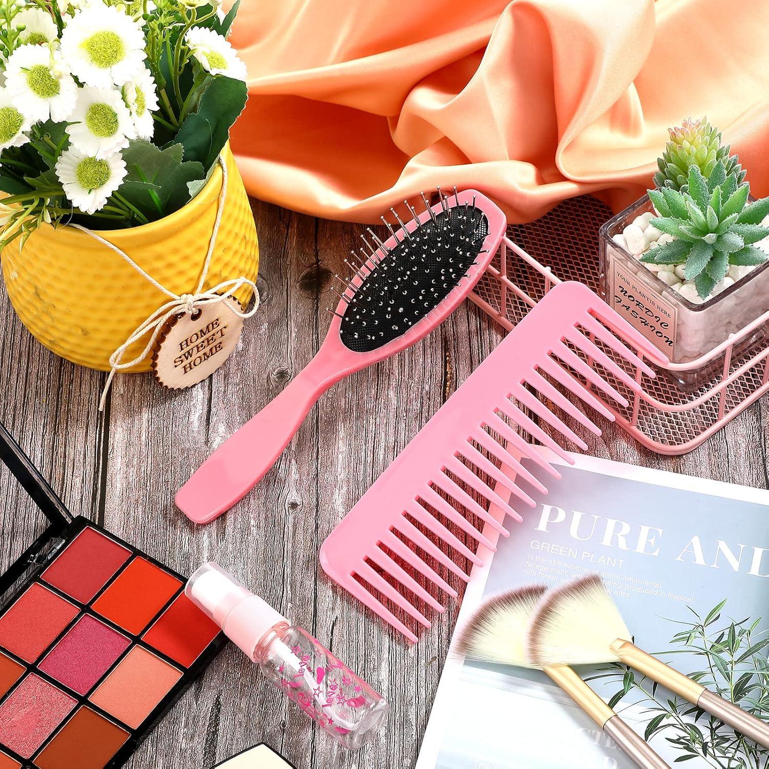 Set de Cepillos para Pelucas de Muñeca Civaner 3 Piezas Rosa