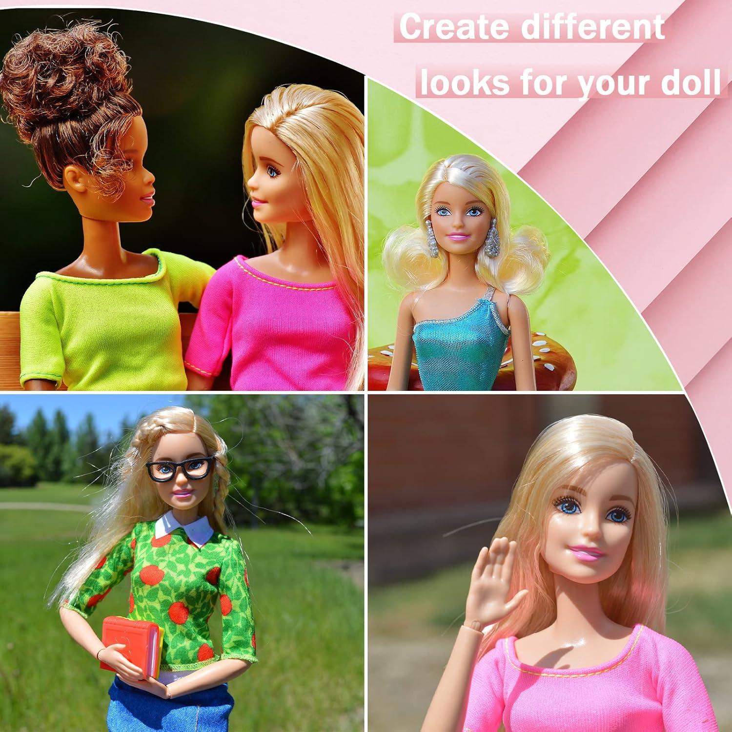 Set de Cepillos para Pelucas de Muñeca Civaner 3 Piezas Rosa