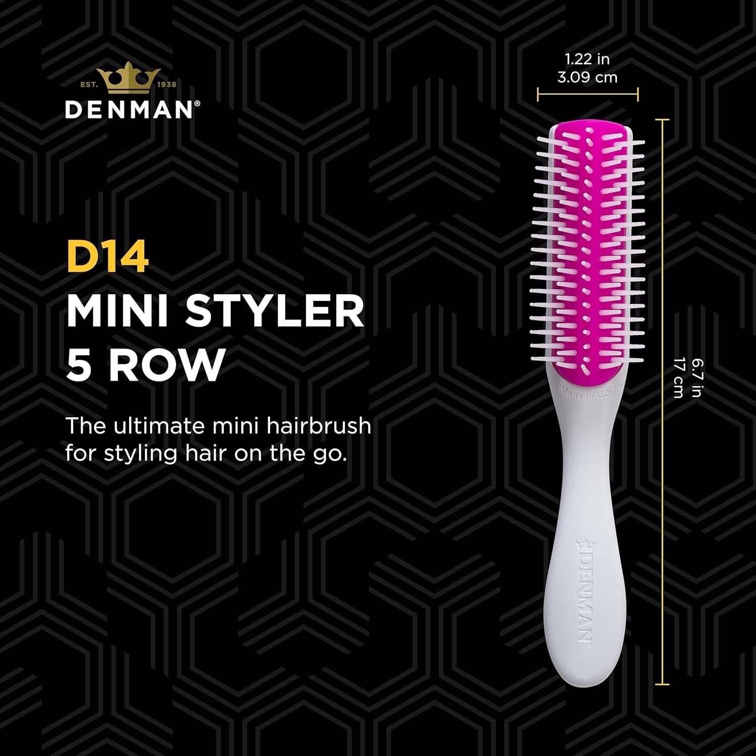 Cepillo de Cabello Denman Mini Curl Definer D14 - 7 Filas