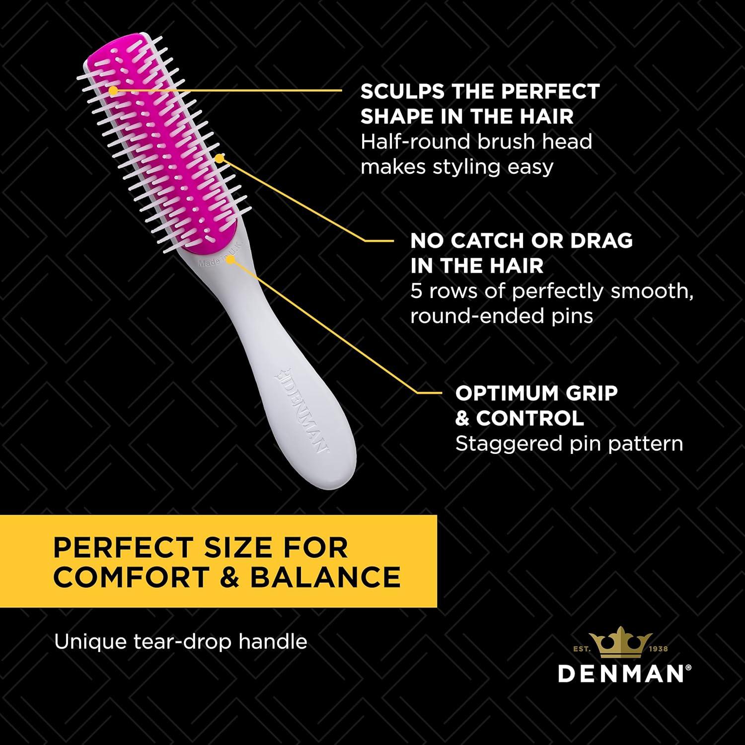 Cepillo de Cabello Denman Mini Curl Definer D14 - 7 Filas