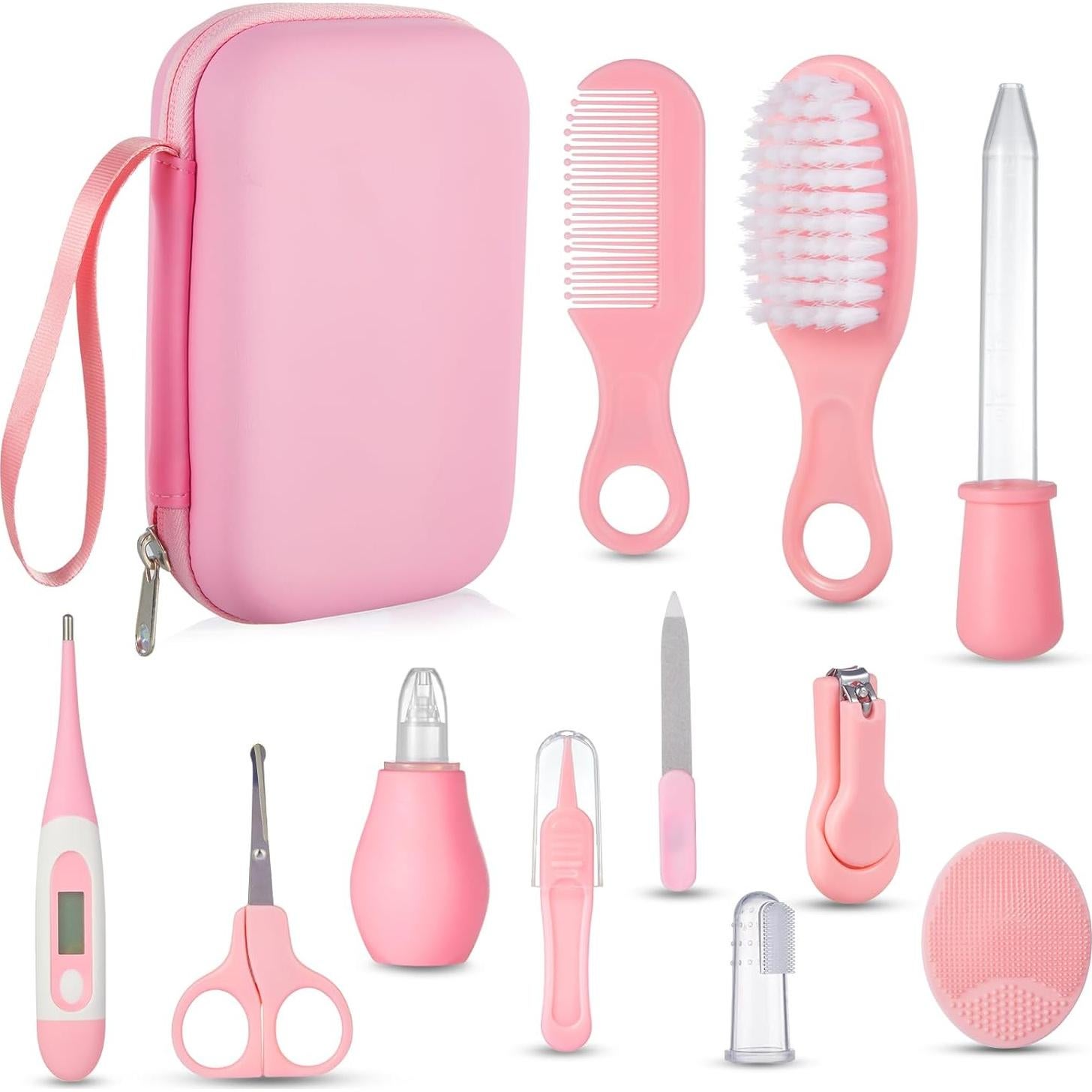 Kit de Cuidado para Bebés Lictin Rosa - 12 Piezas Seguras