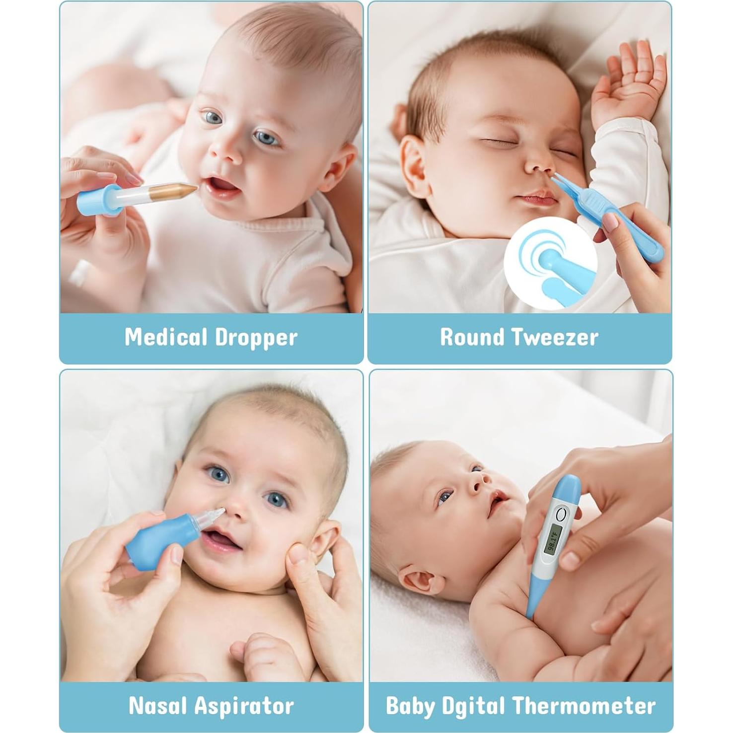 Kit de Cuidado para Bebés YASEW 7 en 1 con Cortador Eléctrico