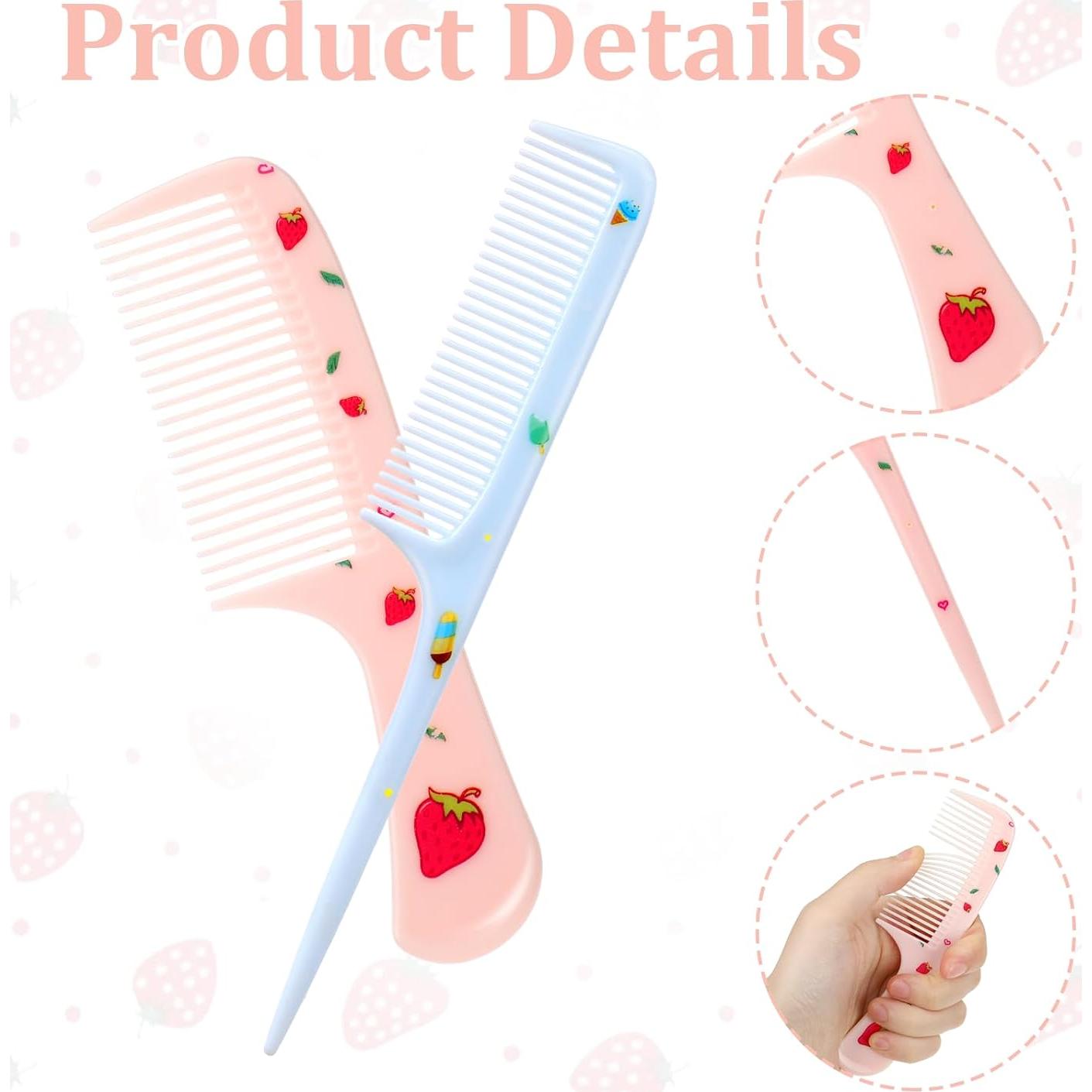 Juego de 4 Cepillos para Cabello Niños Psyqtsuary Azul/Rosa