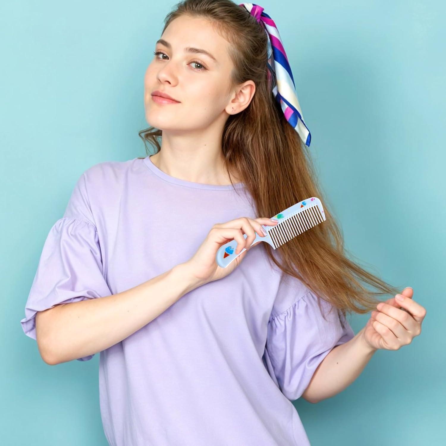 Juego de 4 Cepillos para Cabello Niños Psyqtsuary Azul/Rosa