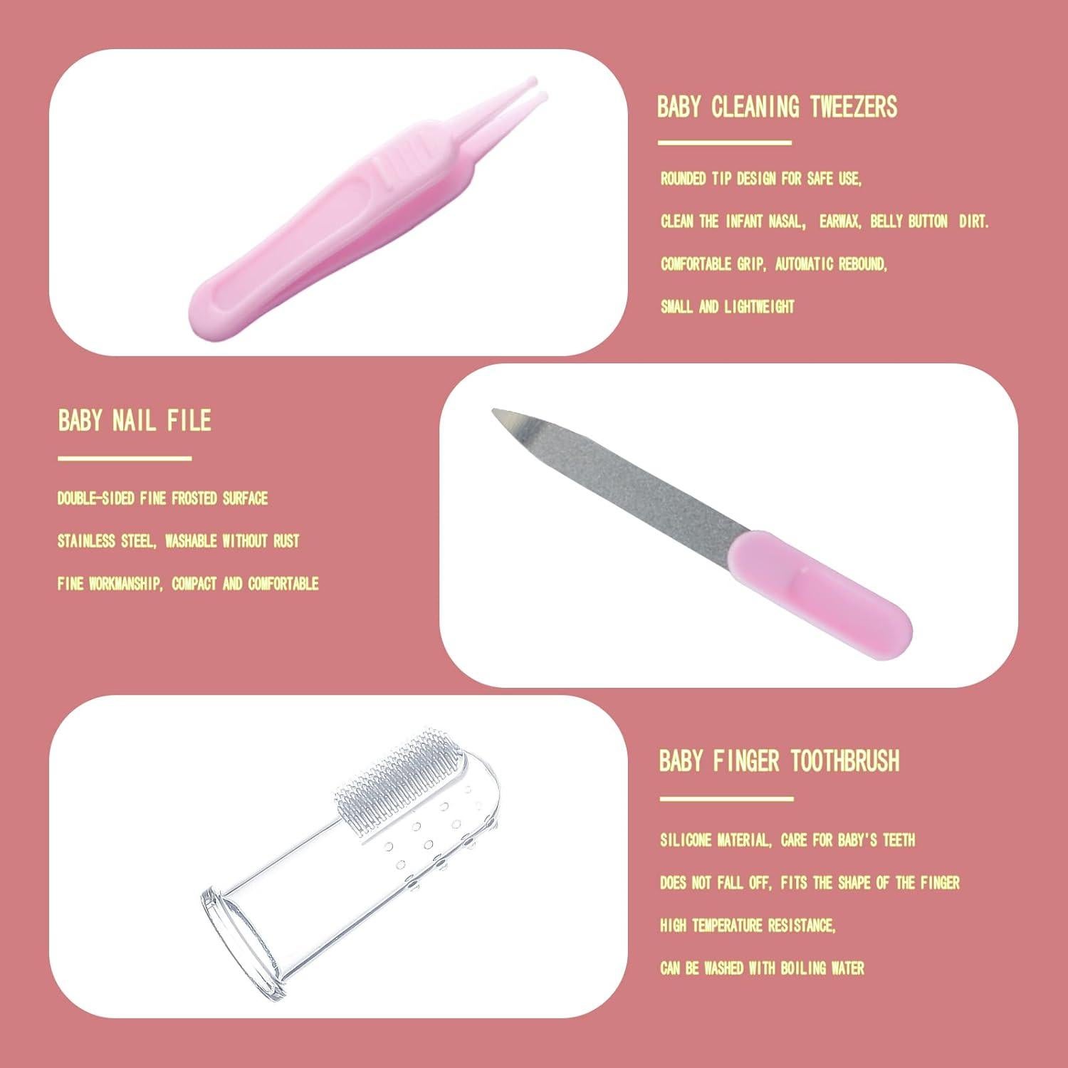 Kit de Cuidado para Bebés 10 en 1 VZAYQUP - Rosa