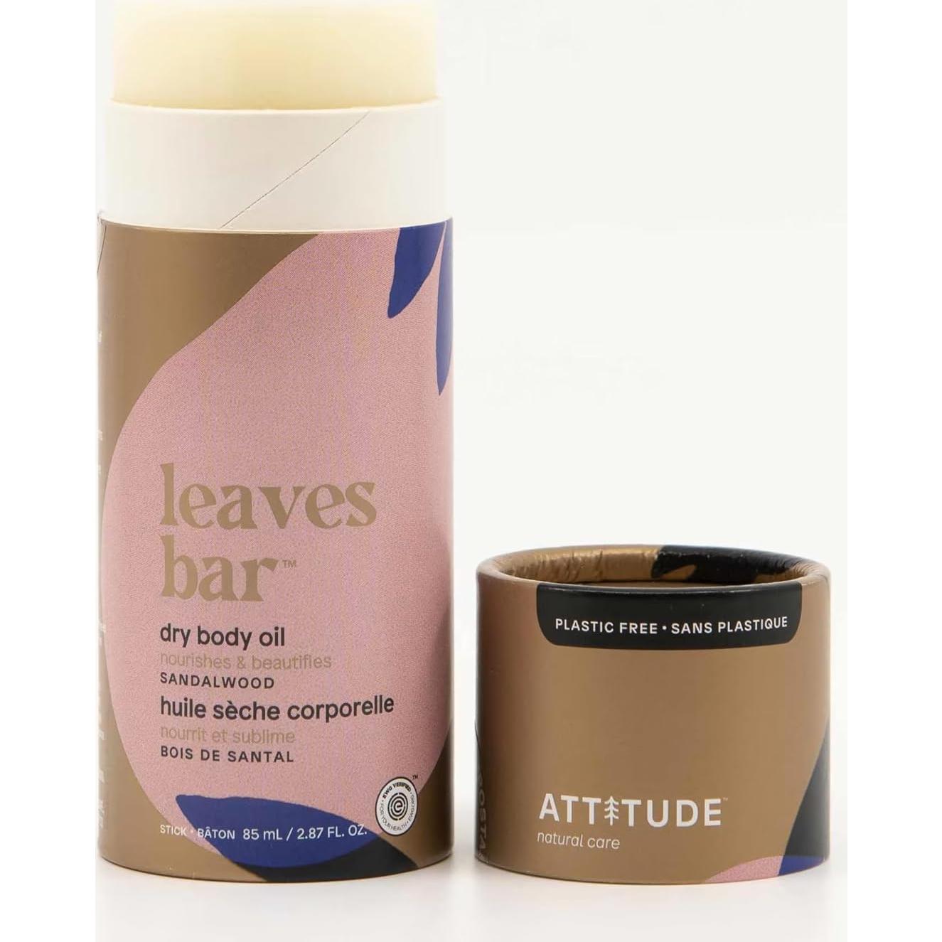 Aceite Corporal Seco ATTITUDE 85g - Natural, Vegano, Sándalo