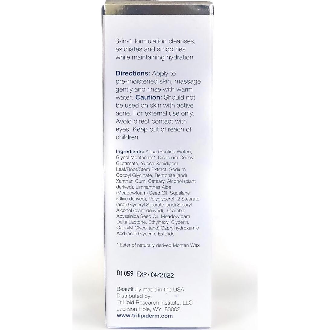 Limpiador Exfoliante Hidratante Trilipiderm 89 ml - Jabón Corporal 3 en 1