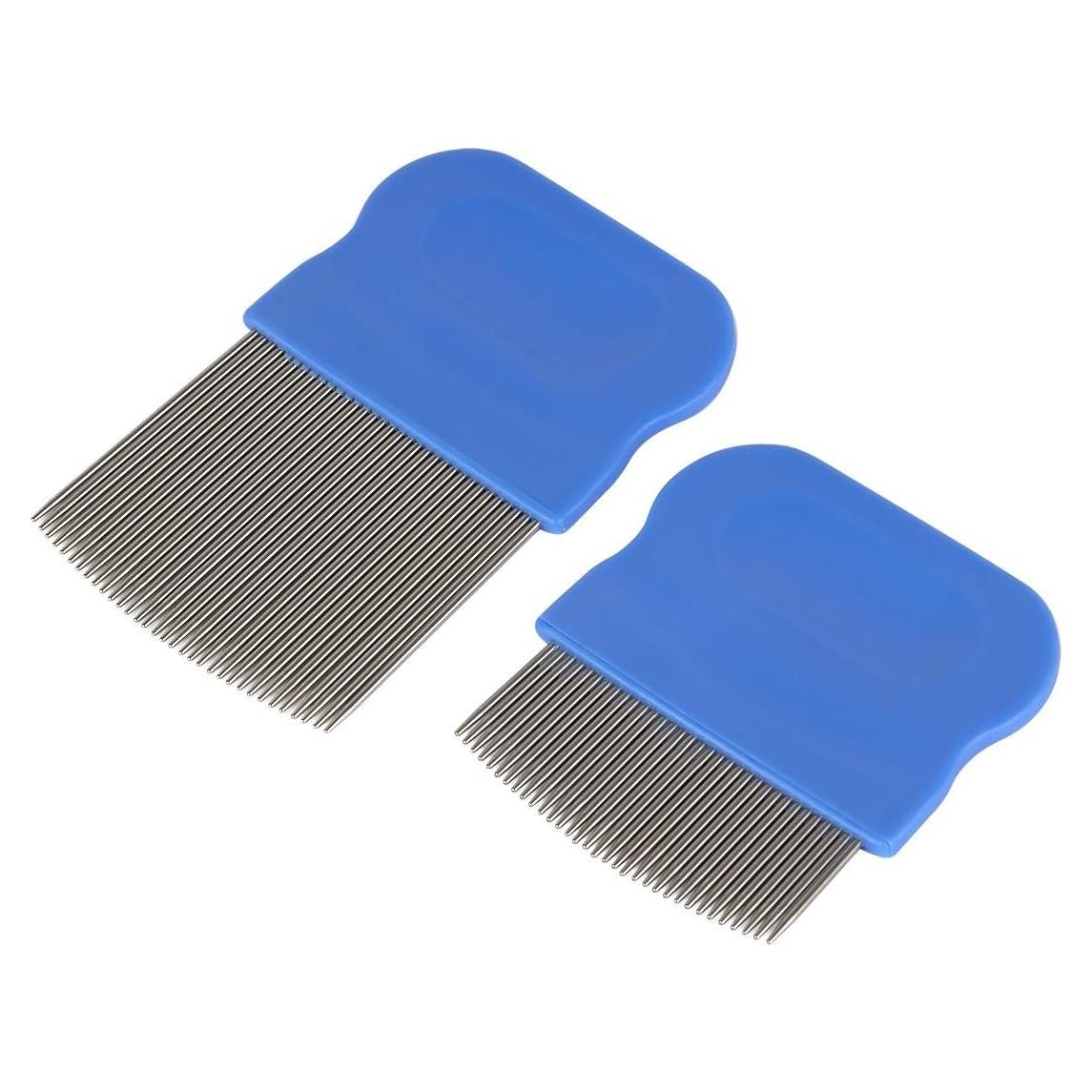 Peines Ezy Dose para Piojos y Liendres - Acero Inoxidable - 2 Piezas