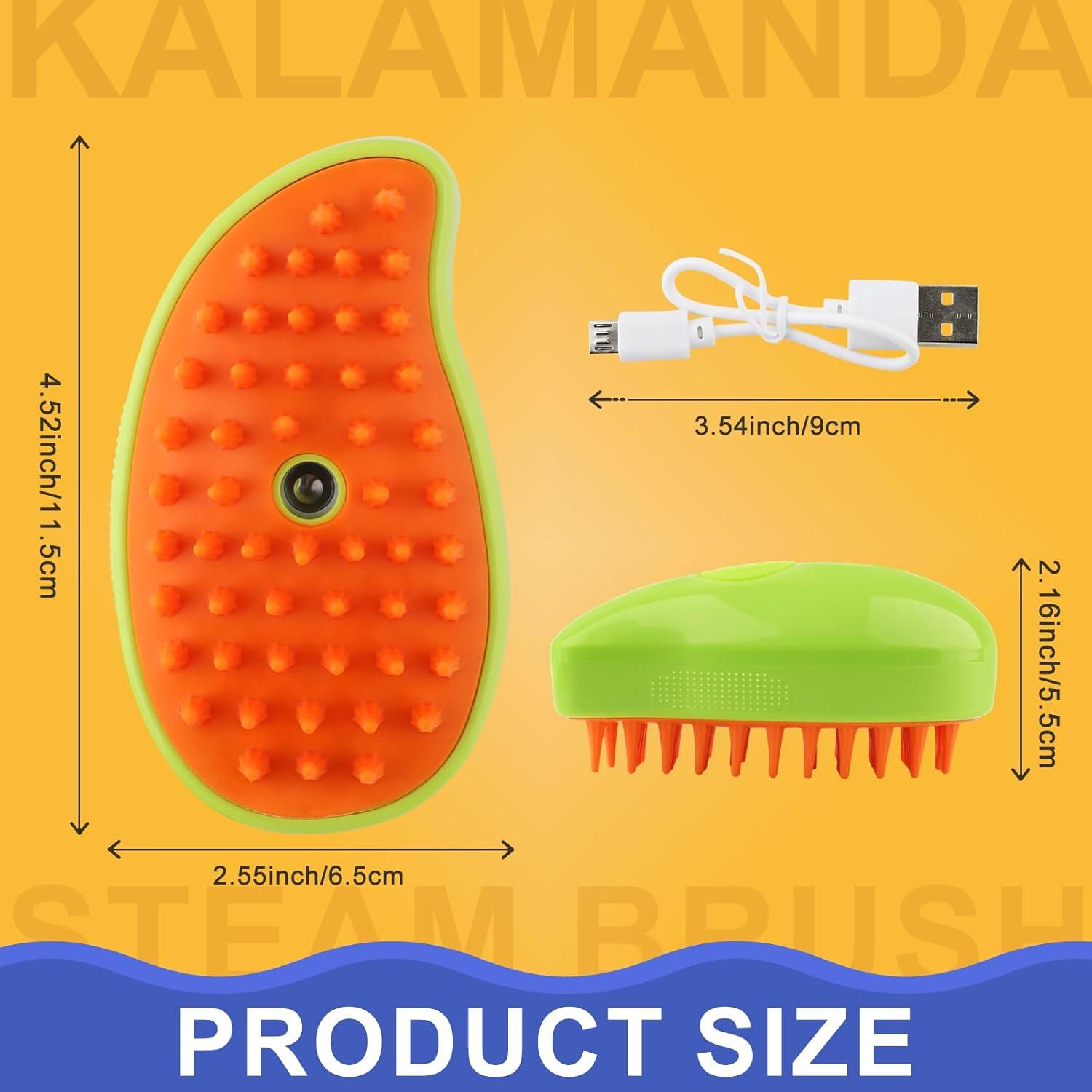 Cepillo de Vapor 3 en 1 KALAMANDA para Gatos y Perros