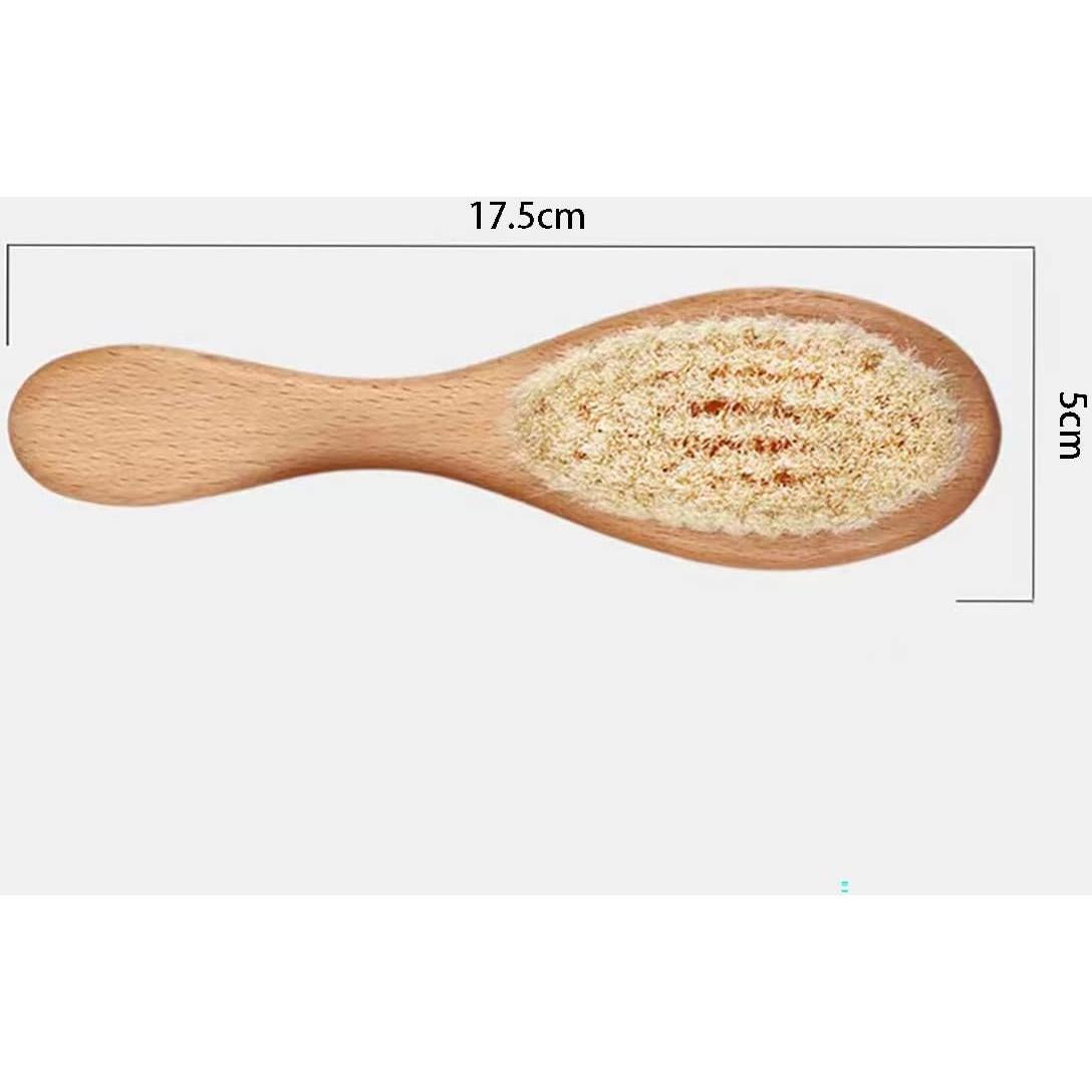 Cepillo Suave para Bebés Huayingmei con Mango de Madera