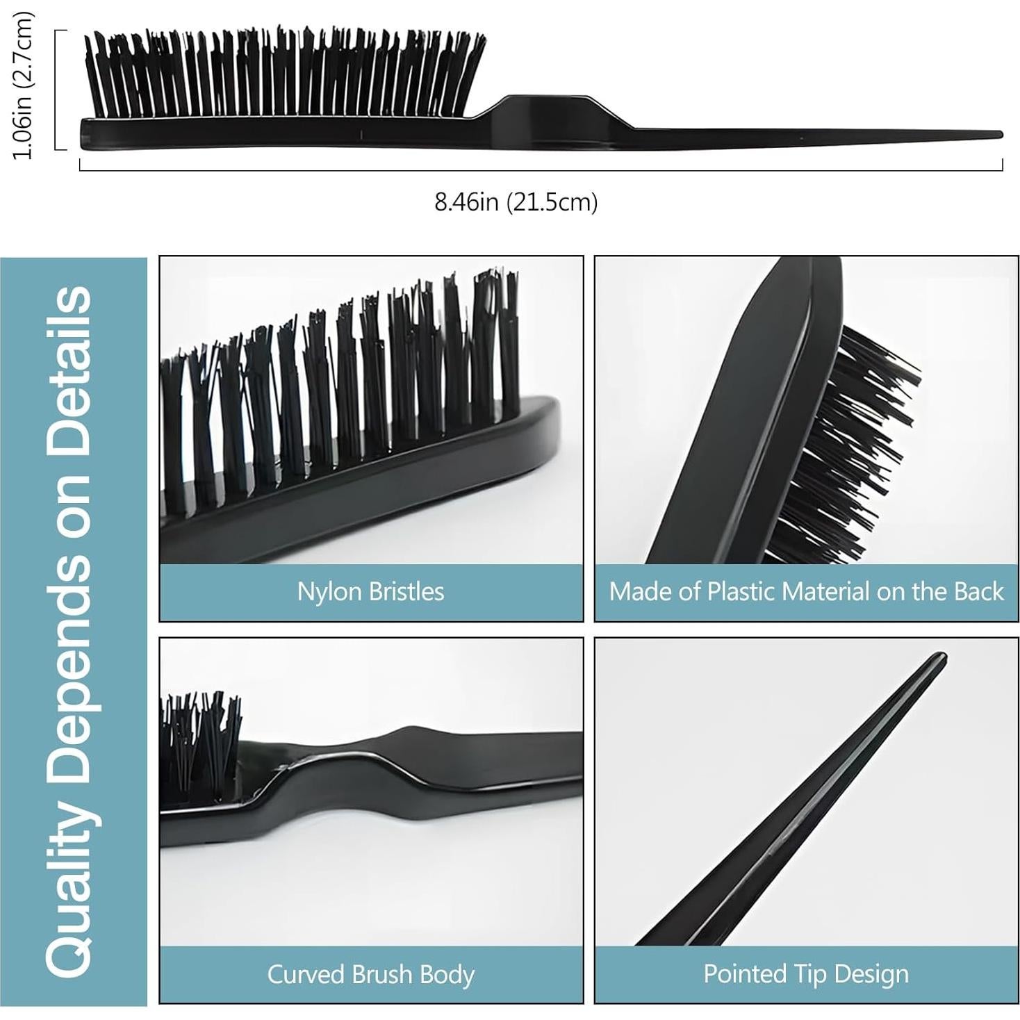 Cepillo de Estilo Kootinn con Cerdas de Nylon - Portátil 30cm