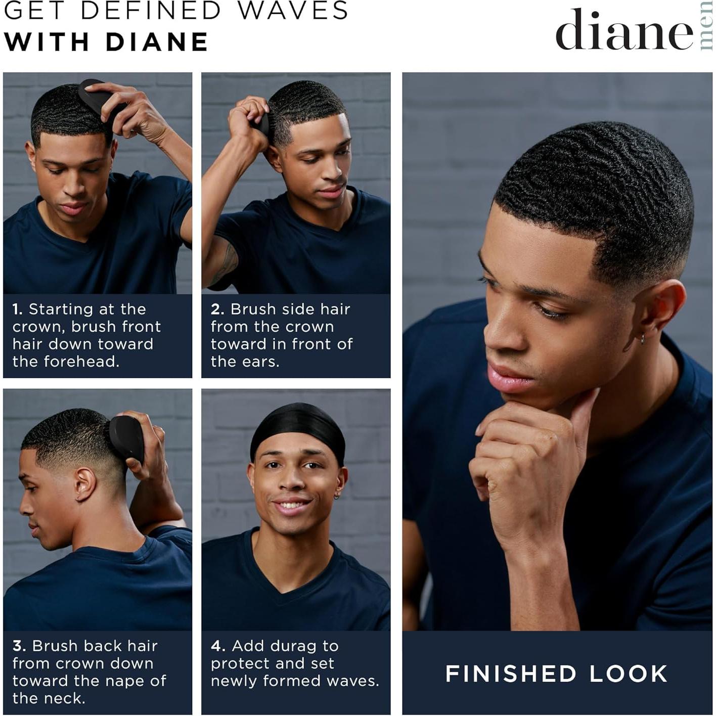 Cepillo de Cerdas de Jabalí Diane D8169 para Cabello Fino a Medio