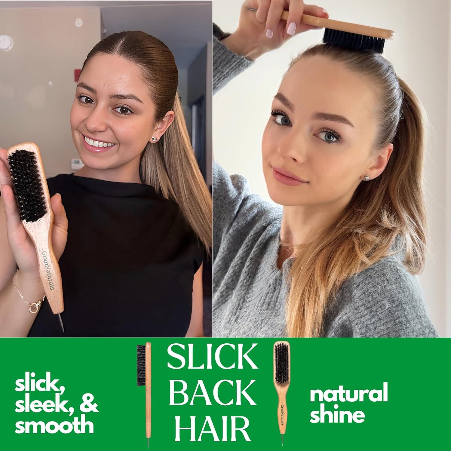 Cepillo de Cerda de Jabalí GranNaturals para Alisar y Estilizar