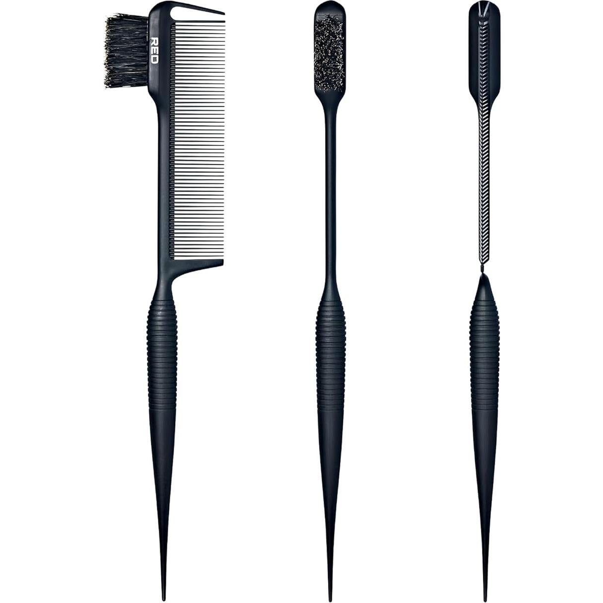 Peine de Estilizado RED by Kiss Fibra de Carbono 3 en 1