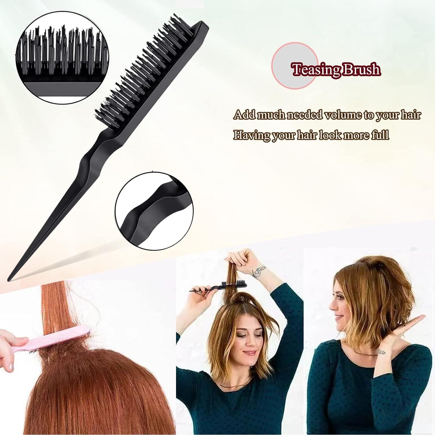 Juego de Peines y Cepillos NEWAY US para Estilizar Cabello 8 PCS