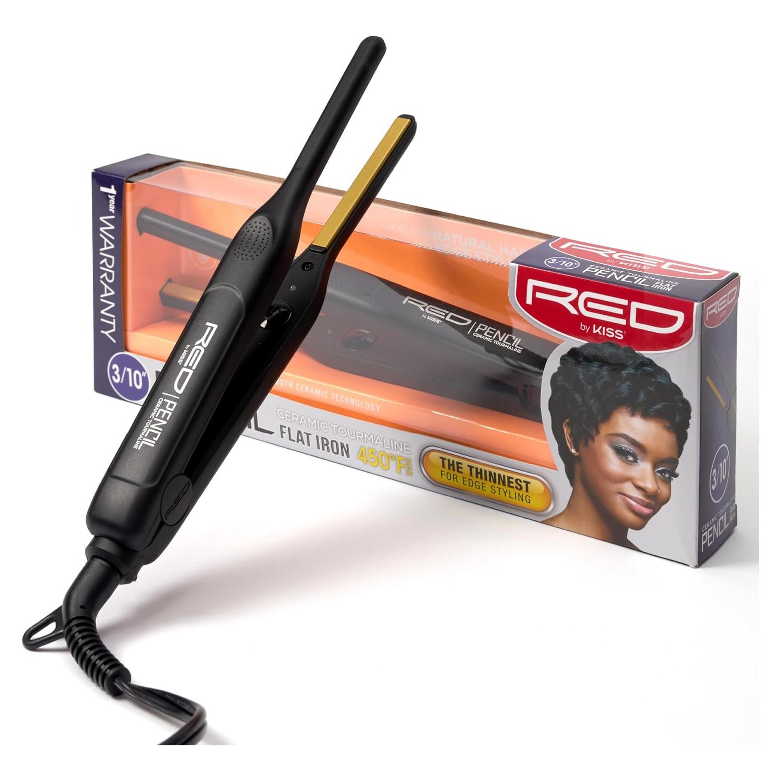 Plancha Plana RED by KISS 0.76 cm Cerámica Tourmalina